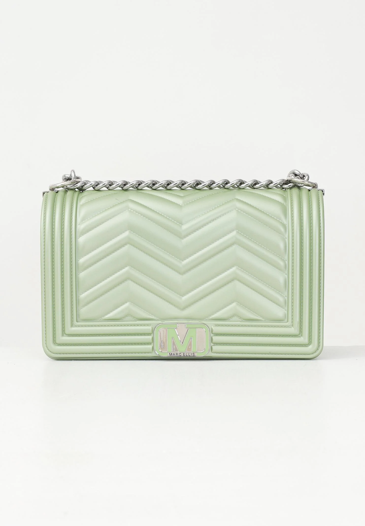 Image of MARC ELLIS Borsa a tracolla FLAT WAVE M verde da donna