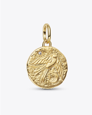 Swallow Medallion Charm