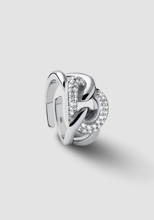anello grumetta argentato