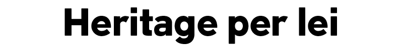 Heritage per lei