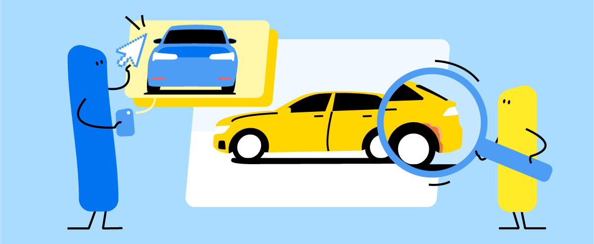 Email illustration - car photos in cV report
