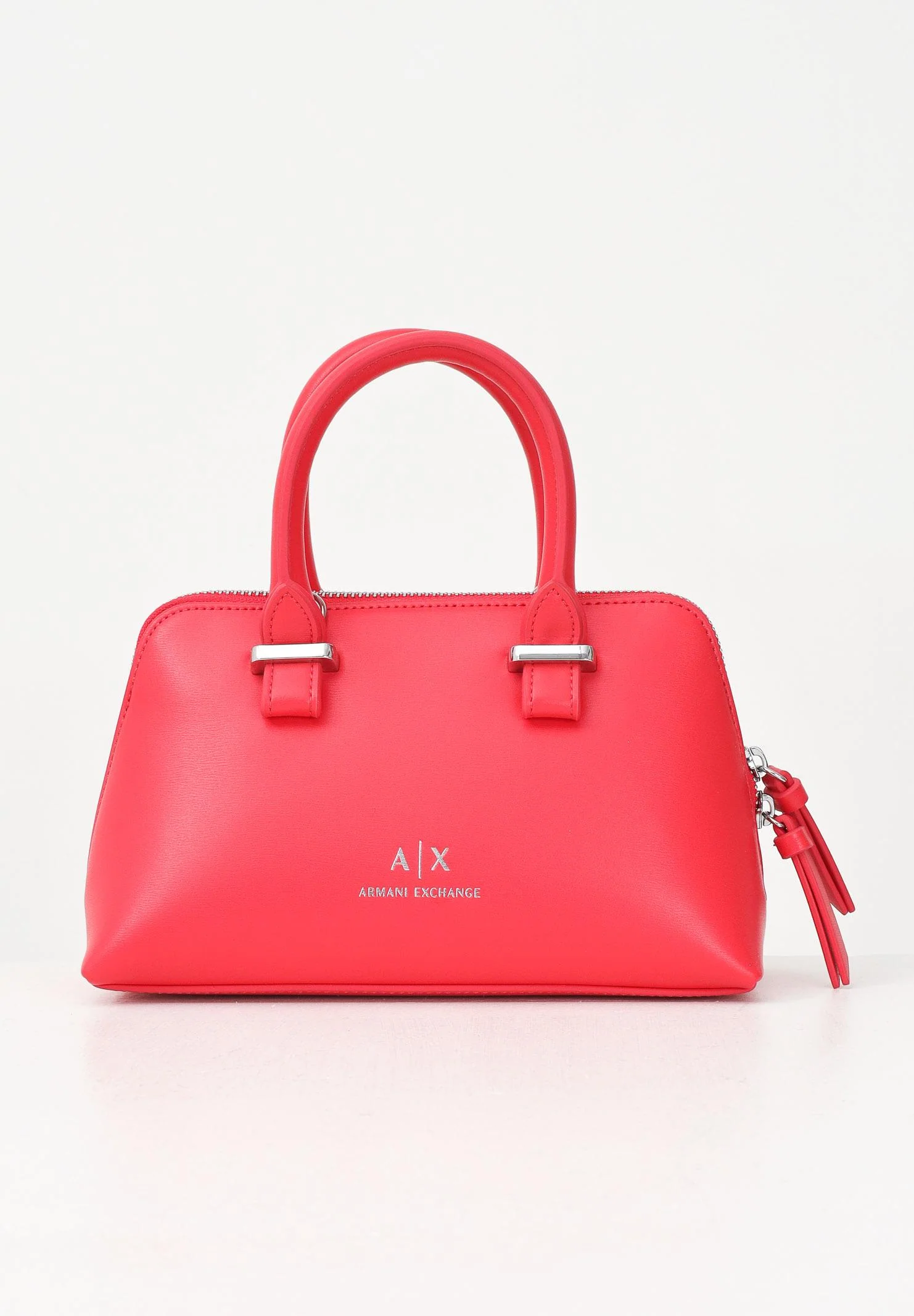 Image of ARMANI EXCHANGE Borsa a mano color fragola da donna con logo