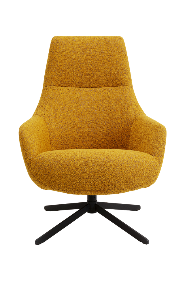 Poltrona Girevole Mimi Giallo