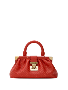 Borsa Mono Clutch Nanogram in Pelle Rossa Louis Vuitton