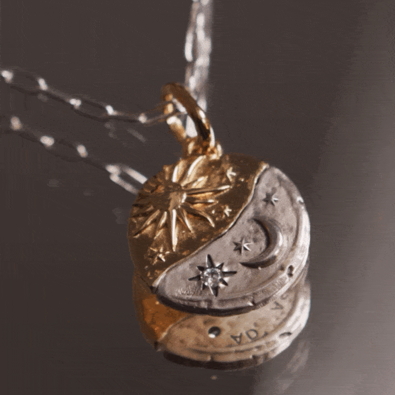 Video of model picking up celestial Pandora Talisman