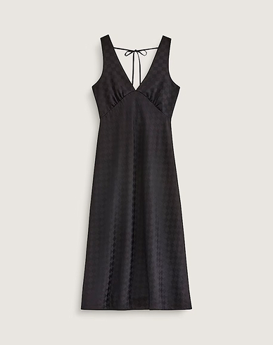 Sandra Checkerboard Slip Dress