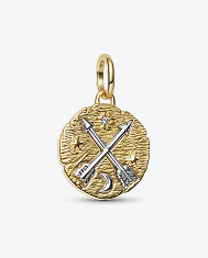 Crossing Arrows Medallion Charm