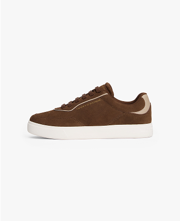 Sneakers in camoscio con suola preformata