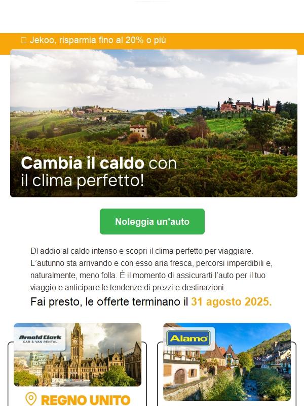 Jekoo, il clima perfetto per esplorare!