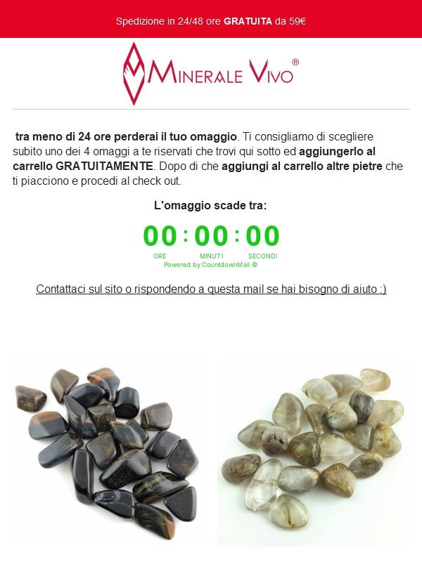 Ultime 24 ore per riscuotere l'omaggio ⏱