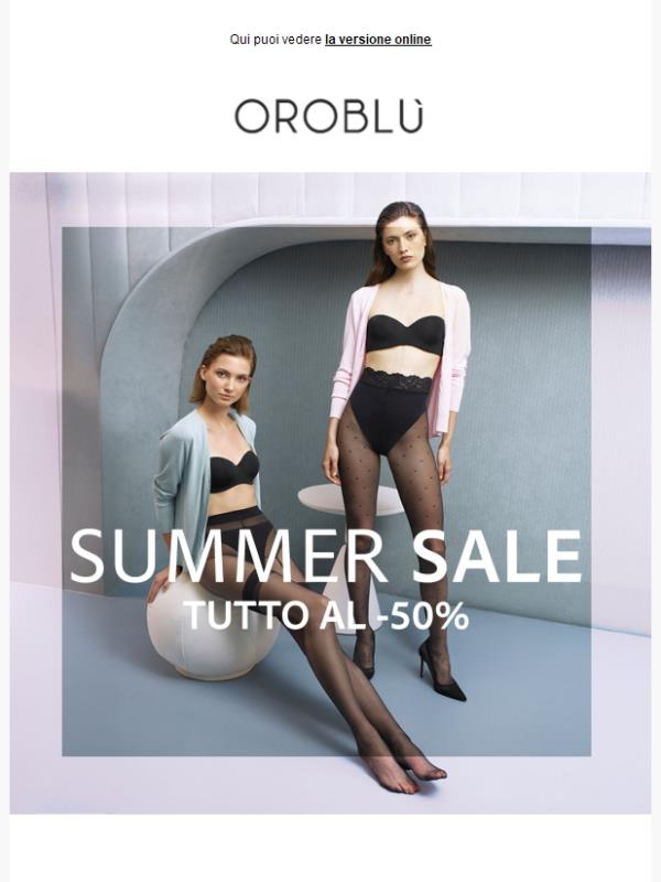 Saldi 🔥 Tutto -50%