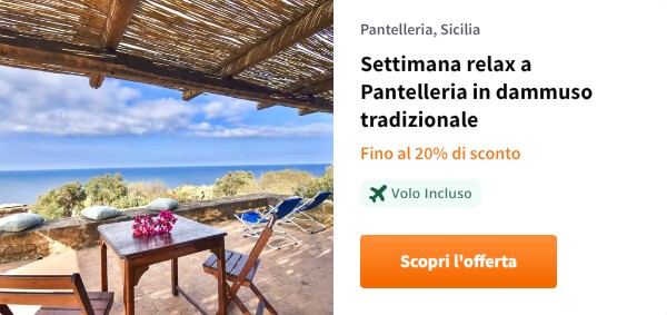 Settimana relax a Pantelleria in dammuso tradizionale