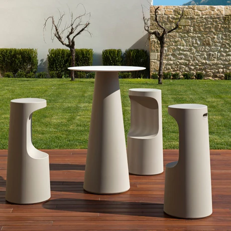 FURA STOLL PLUST 34x75 cm Sgabello Cucina Bar, con Poggiapiedi Design
