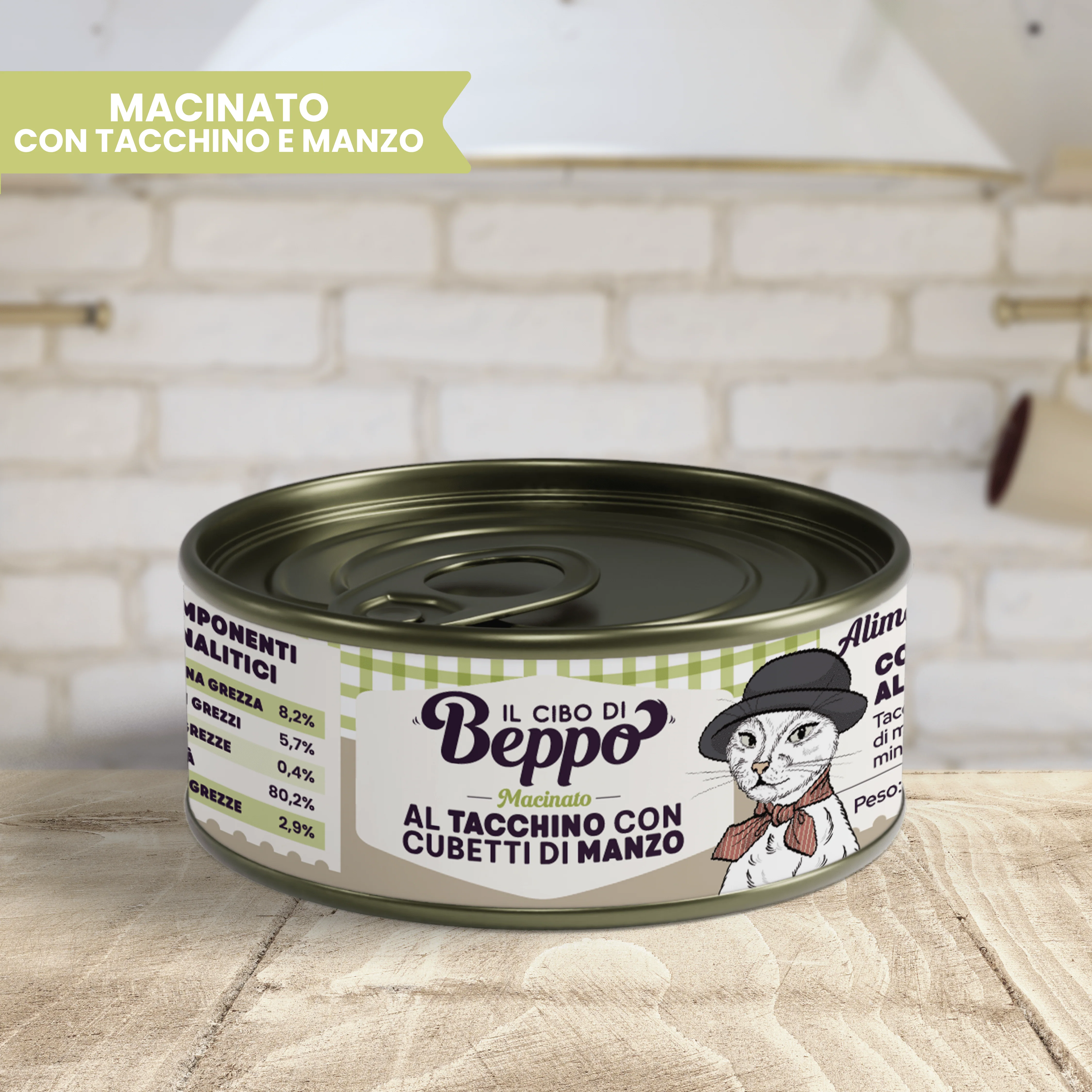 Image of Il Cibo di Beppo - Umido Macinato in lattina - 85g