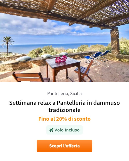 Settimana relax a Pantelleria in dammuso tradizionale