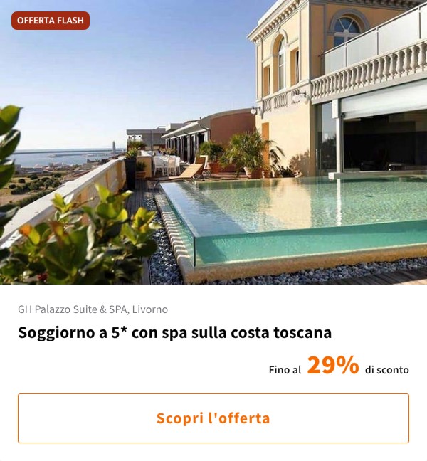 Soggiorno a 5* con spa sulla costa toscana