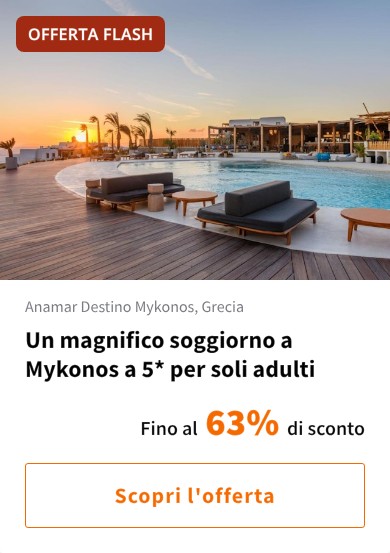 Un magnifico soggiorno a Mykonos a 5* per soli adulti