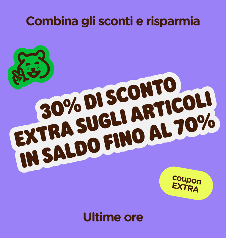  30% di sconto extra sugli articoli in saldo fino al 70%