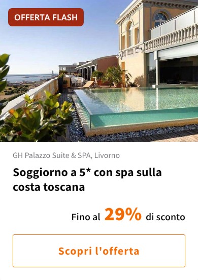 Soggiorno a 5* con spa sulla costa toscana