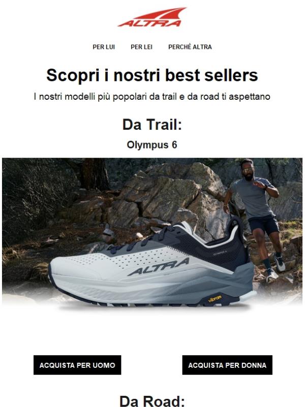 Esplora i modelli più venduti!