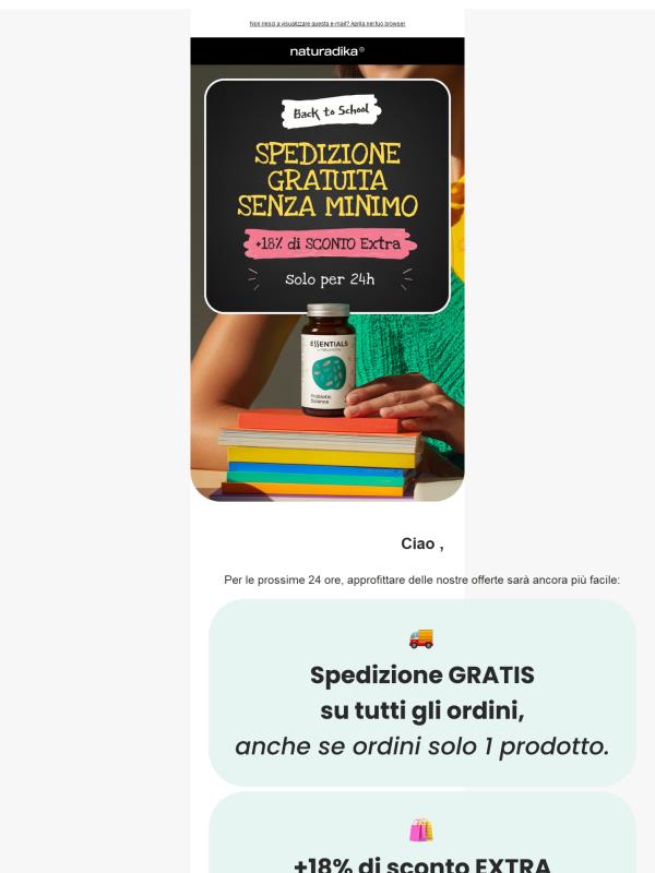 🚨Solo 24h: INVIO GRATIS su TUTTO