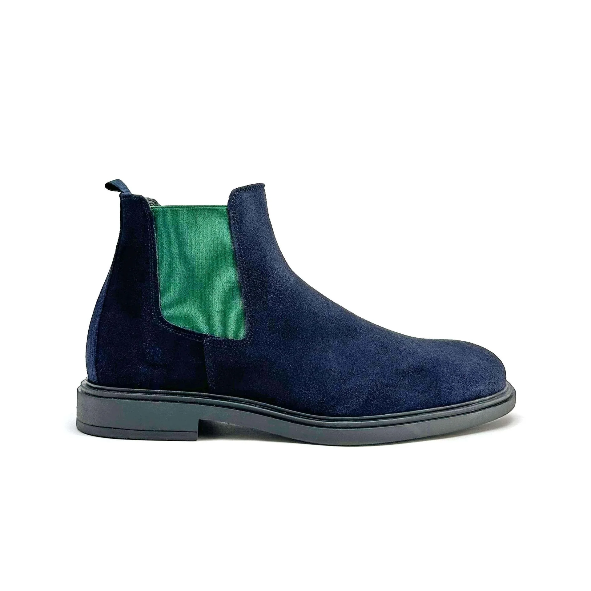 Image of Stivaletti Uomo Camoscio Blu - Martino