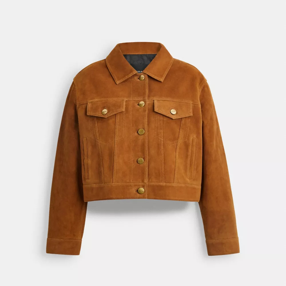Cropped Suede Jacket