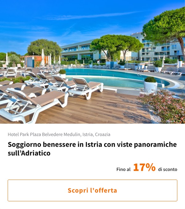 Soggiorno benessere in Istria con viste panoramiche sull%27Adriatico