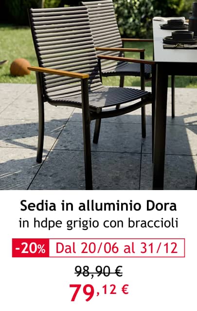 lettino FIESTA senza cuscino in acciaio