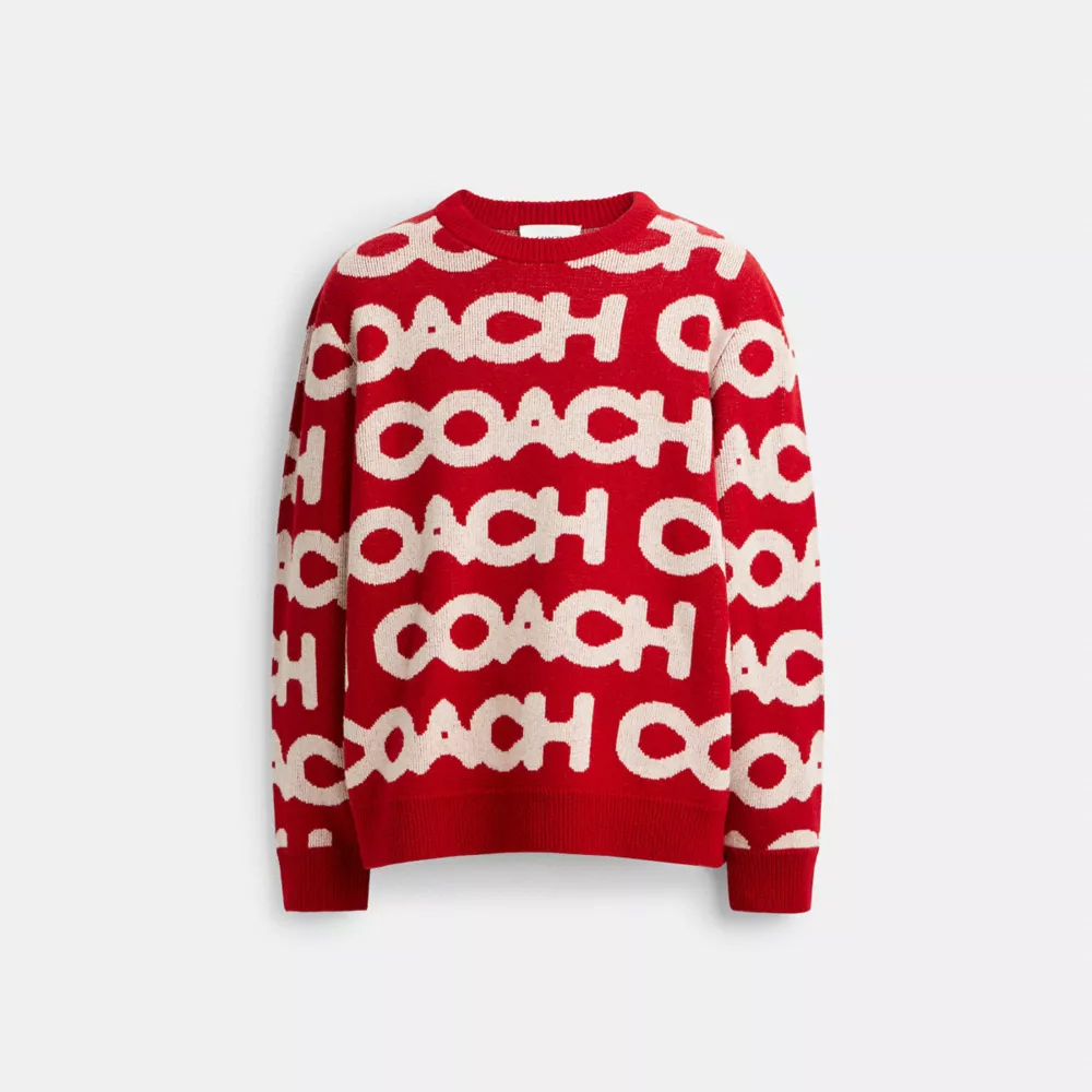 Coach Allover Crewneck Sweater