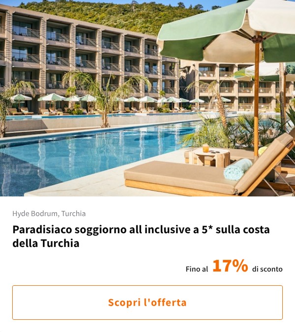 Paradisiaco soggiorno all inclusive a 5* sulla costa della Turchia