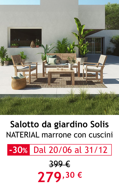 salotto giardino SOLIS NATERIAL marrone