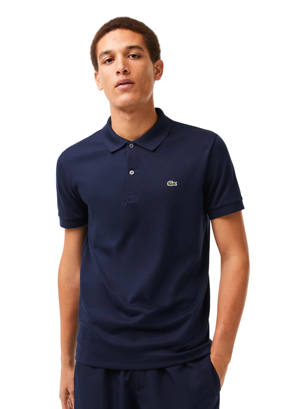 LACOSTE POLO MANICA CORTA IN JERSEY DI COTONE