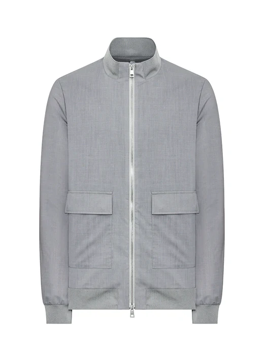 Bomber in Tessuto Ultraleggero / Grigio