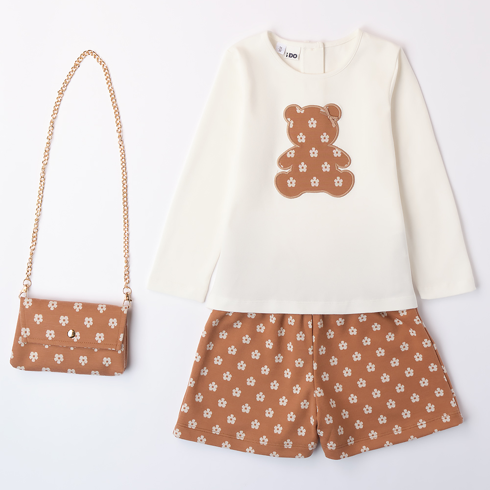 Image of COMPLETO CON BORSETTA 4A549 BAMBINA IDO