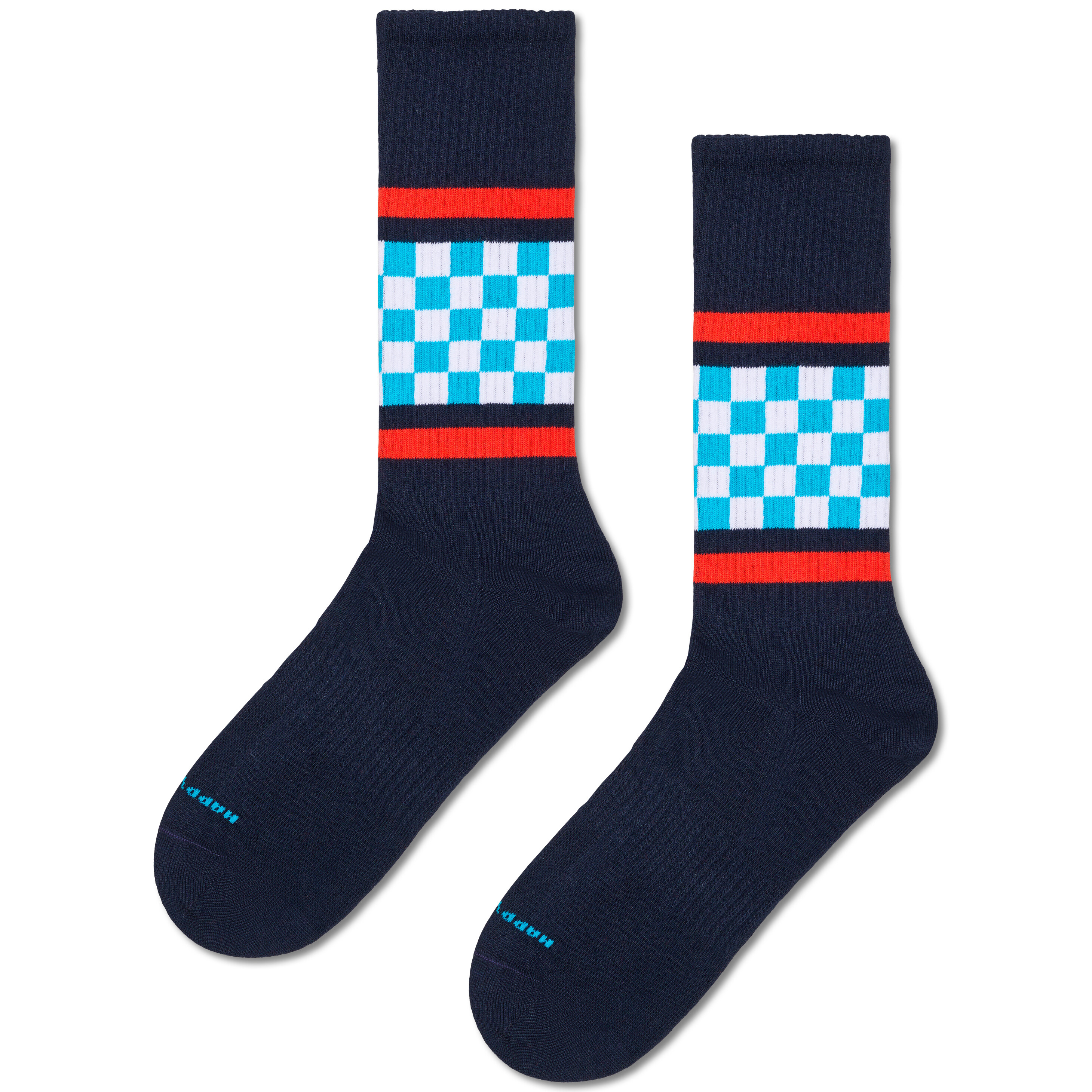 Checked Stripe Sneaker Sock