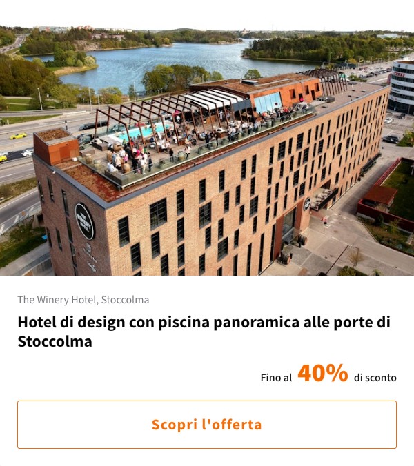 Hotel di design con piscina panoramica alle porte di Stoccolma