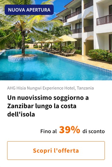Un nuovissimo soggiorno a Zanzibar lungo la costa dell&#x27;isola