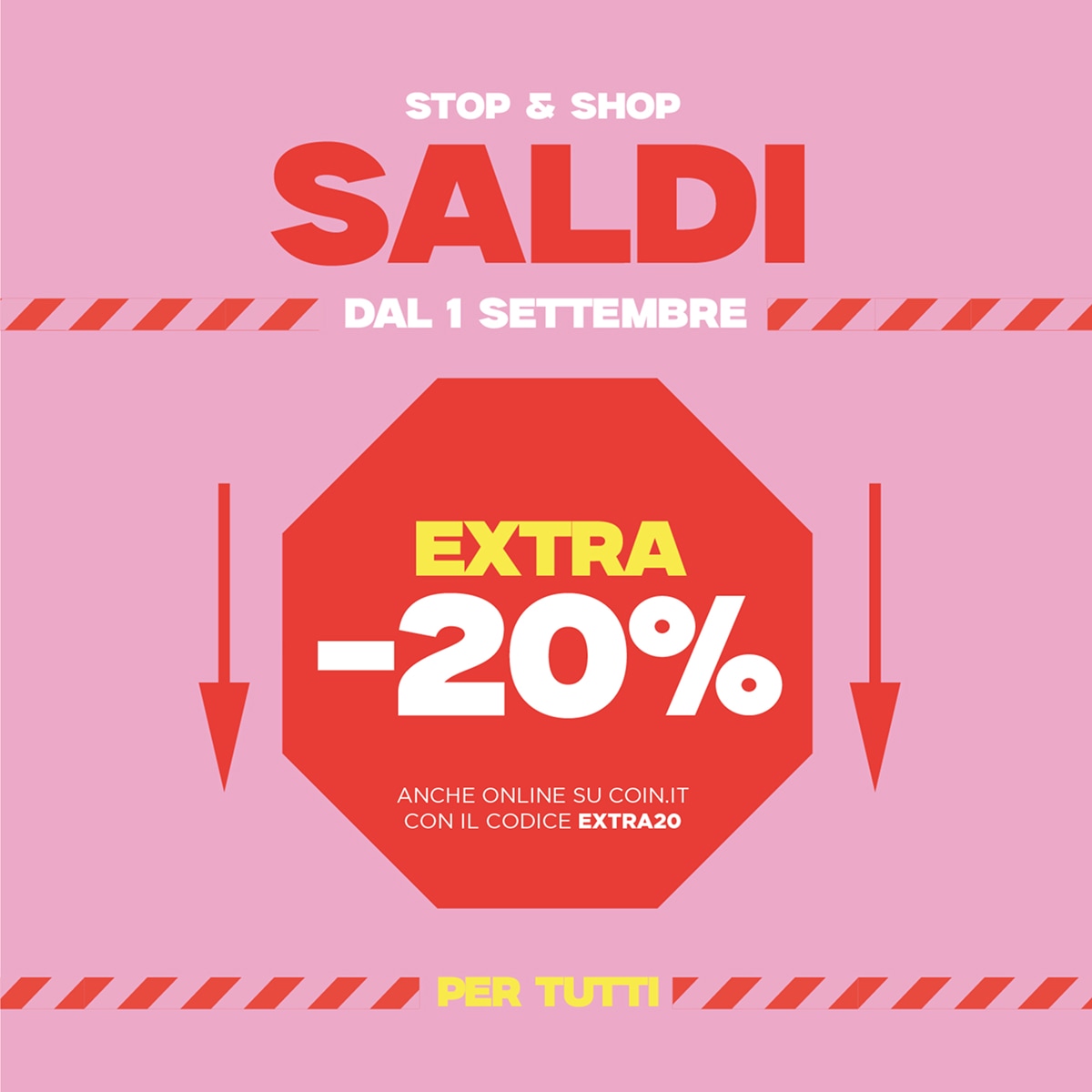 Saldi extra20 per tutti