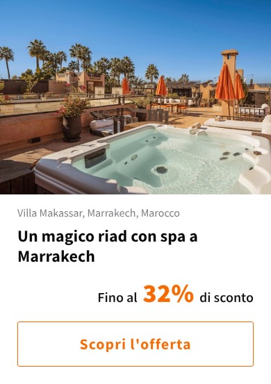 Un magico riad con spa a Marrakech