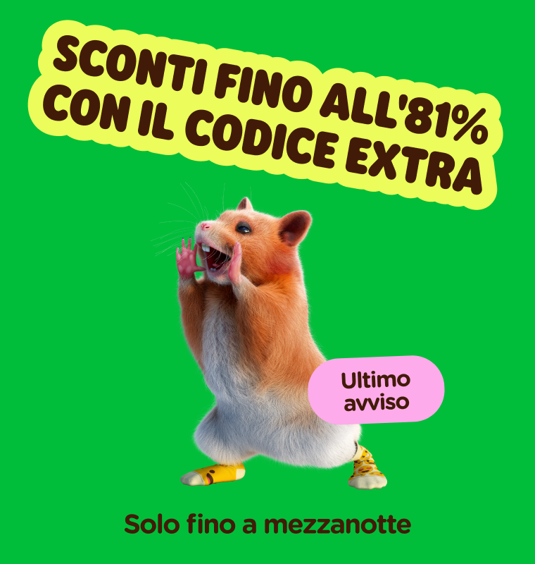  Sconti fino all'81% con il codice EXTRA