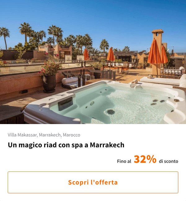 Un magico riad con spa a Marrakech