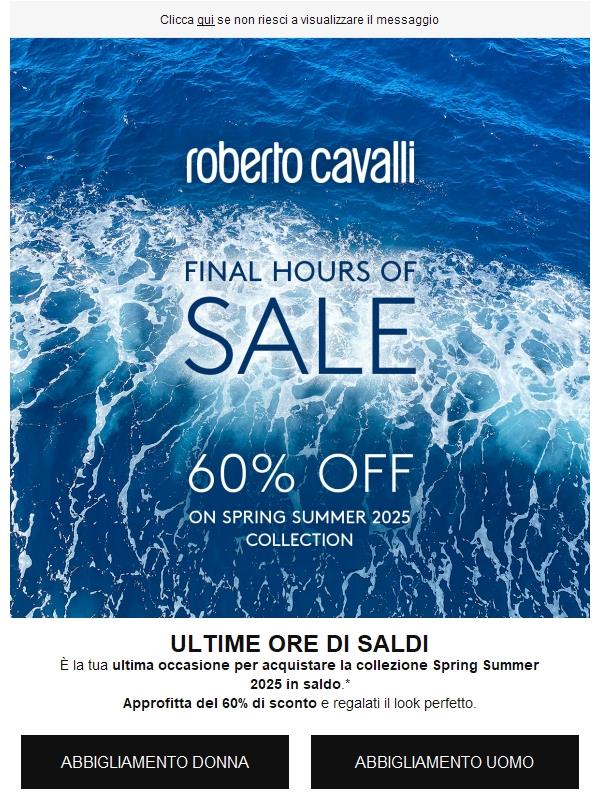 Ultima occasione per acquistare la collezione Spring Summer 2025 in saldo