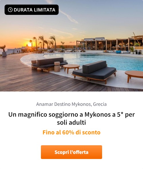Un magnifico soggiorno a Mykonos a 5* per soli adulti