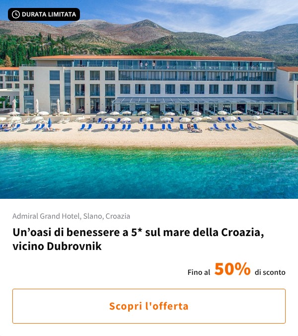 Un%27oasi di benessere a 5* sul mare della Croazia, vicino Dubrovnik