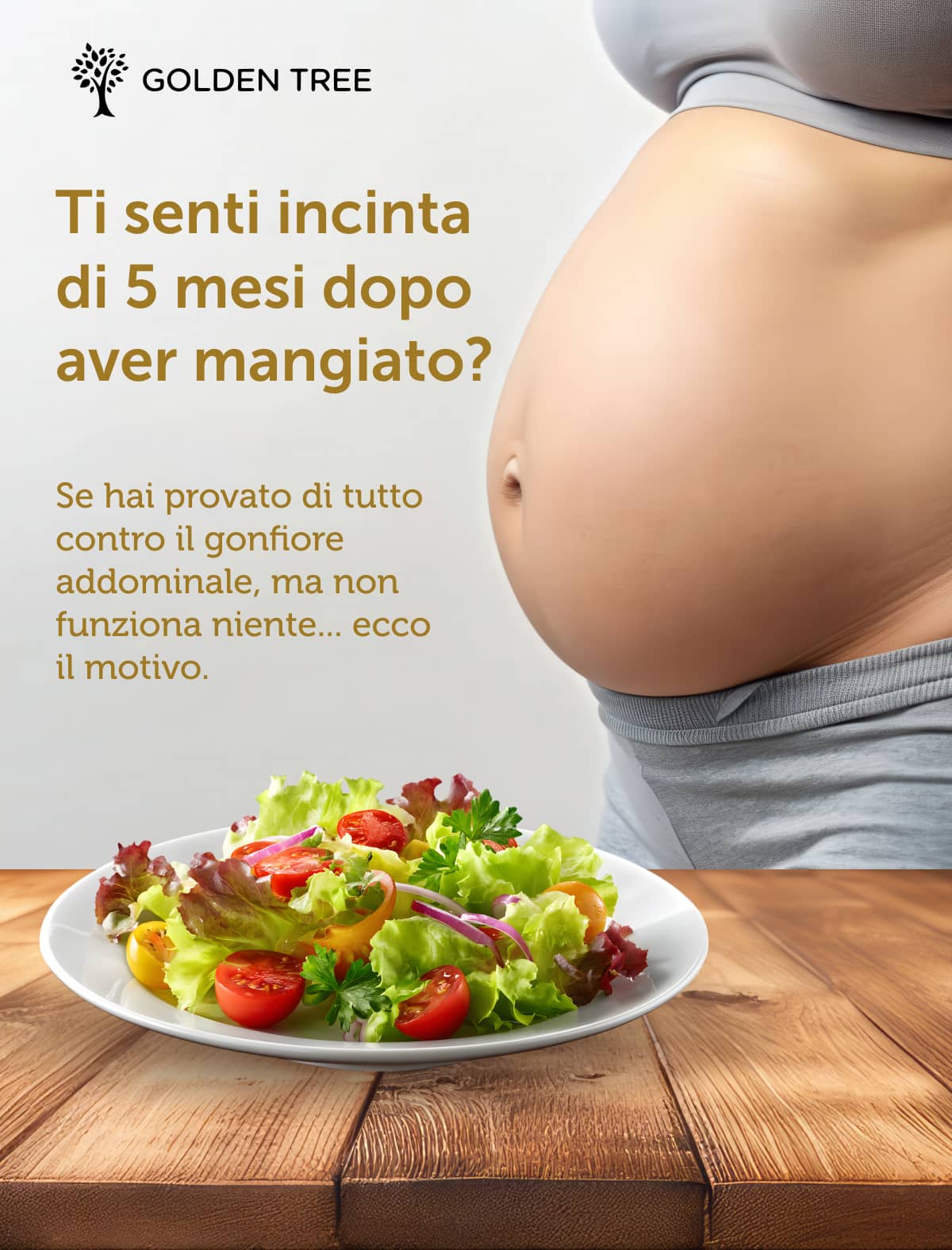 Ti senti incinta di 5 mesi dopo aver mangiato?  Se hai provato di tutto contro il gonfiore addominale, ma non funziona niente... ecco il motivo.