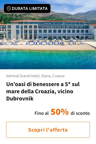 Un%27oasi di benessere a 5* sul mare della Croazia, vicino Dubrovnik