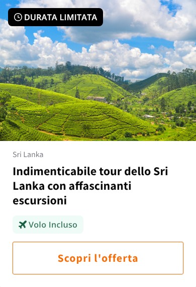 Indimenticabile tour dello Sri Lanka con affascinanti escursioni