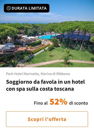 Soggiorno da favola in un hotel con spa sulla costa toscana
