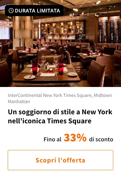 Un soggiorno di stile a New York nell&#x27;iconica Times Square